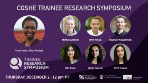 CGSHE launches Trainee Research Symposium to showcase new student research